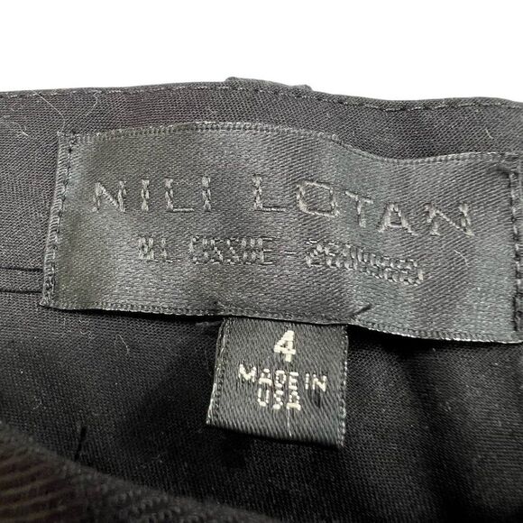 Nili Lotan Arliss Cargo Pant Zippered Cuffs Black Size 4 - Picture 4 of 11